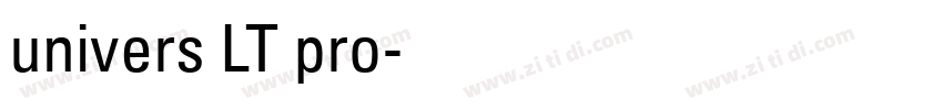 univers LT pro字体转换